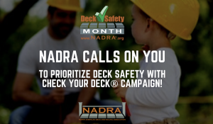 May is Deck Safety Month 
